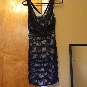 Navy blue lace dress